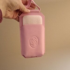 Faux Pink Leather Phone Case
